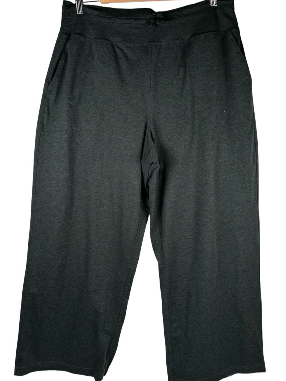 SPANX Dark Heather Green Smooth SoftStretch Wide Leg Lounge Pants Plus Size 1X